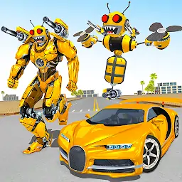蜜蜂机器人汽车改造游戏：机器人汽车游戏
