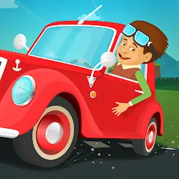儿童和幼儿免费汽车游戏-赛车。