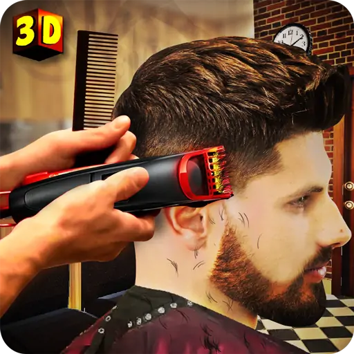 理发店美发沙龙疯狂的头发切割游戏3D
