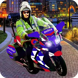警察摩托车追逐