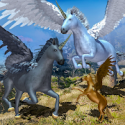 Flying Unicorn Horse Family Jungle Survival(飞行独角兽)