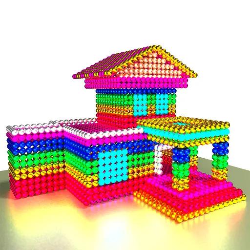 房屋磁铁世界3D：由电磁球建造