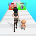 好妈妈和坏妈妈:3D跑步游戏 好妈妈和坏妈妈:3D跑步游戏