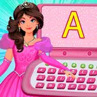 粉红色的儿童电脑