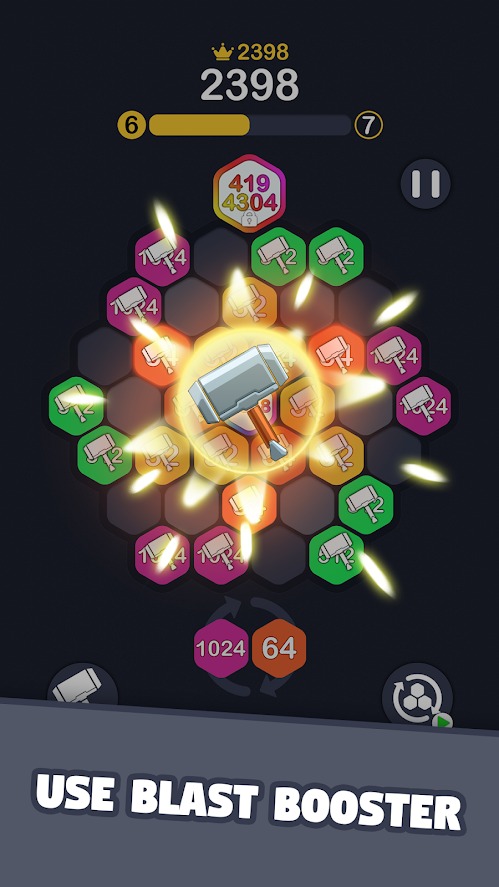 2048六角形