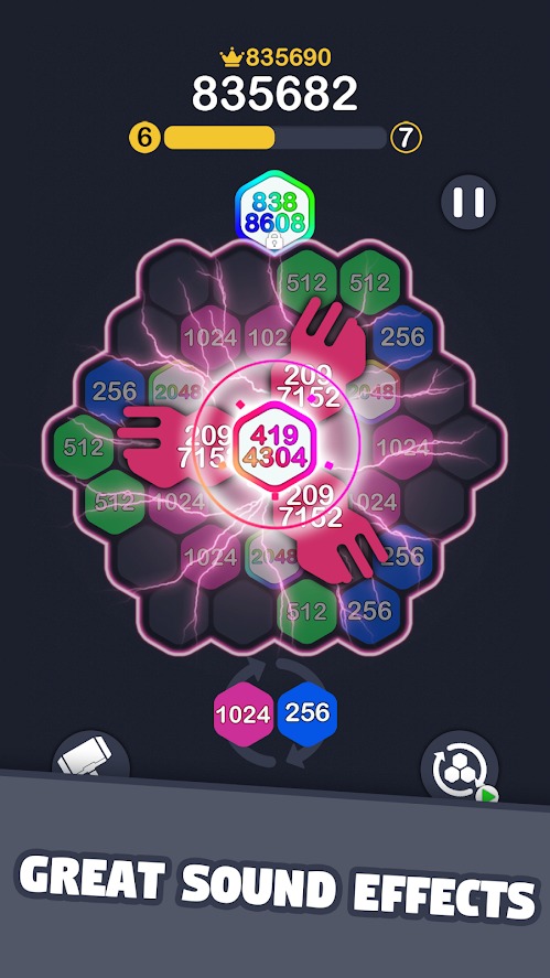 2048六角形