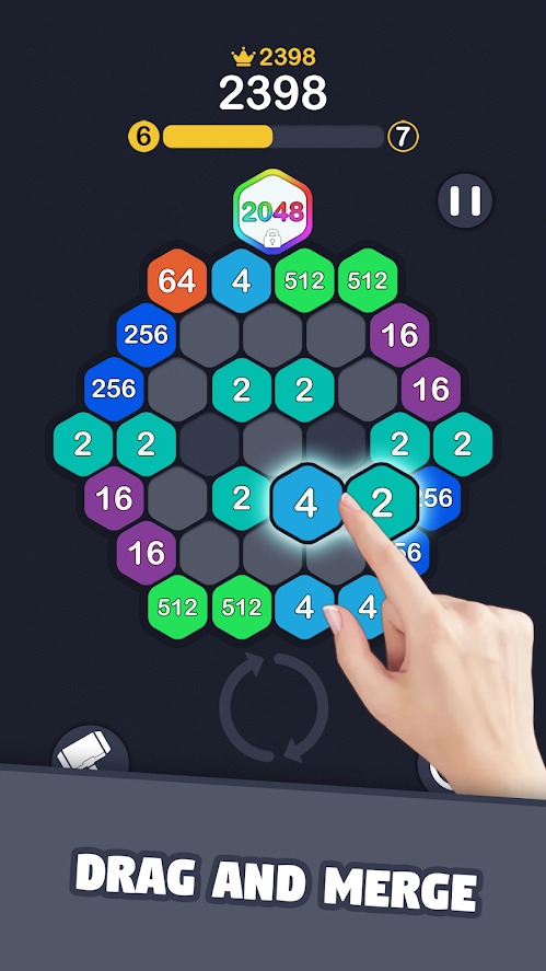 2048六角形