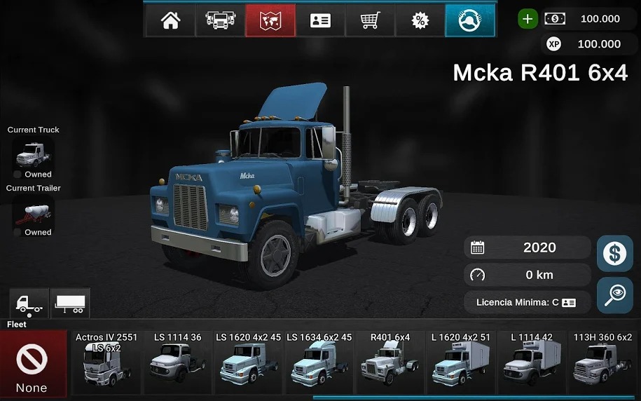 卡车模拟器(辅助菜单)