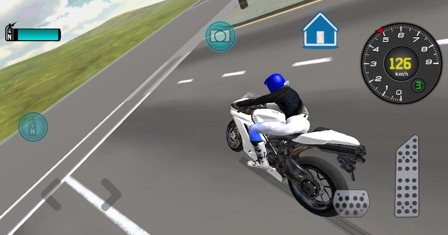 快速摩托车驾驶员3D
