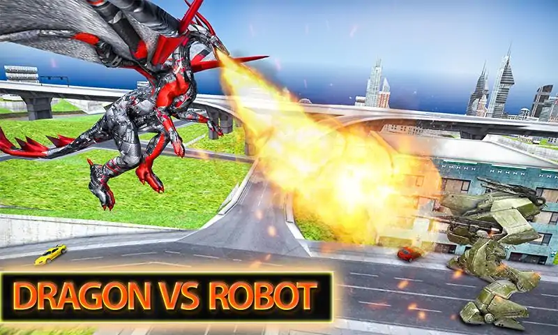 飞龙机器人变身钢铁机器人英雄战