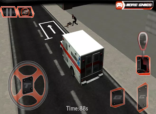 市救护车停车3D
