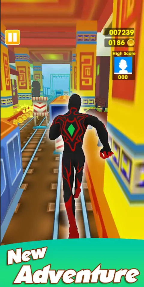 超级英雄跑：地铁跑者