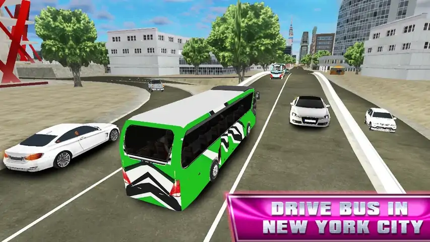 巴士模拟器：新城市教练巴士游戏