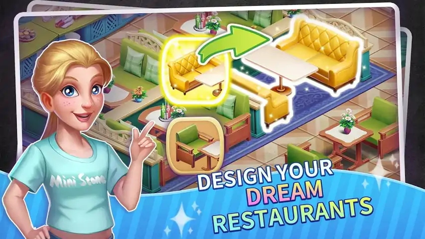 我的餐馆帝国-3D装饰烹饪游戏
