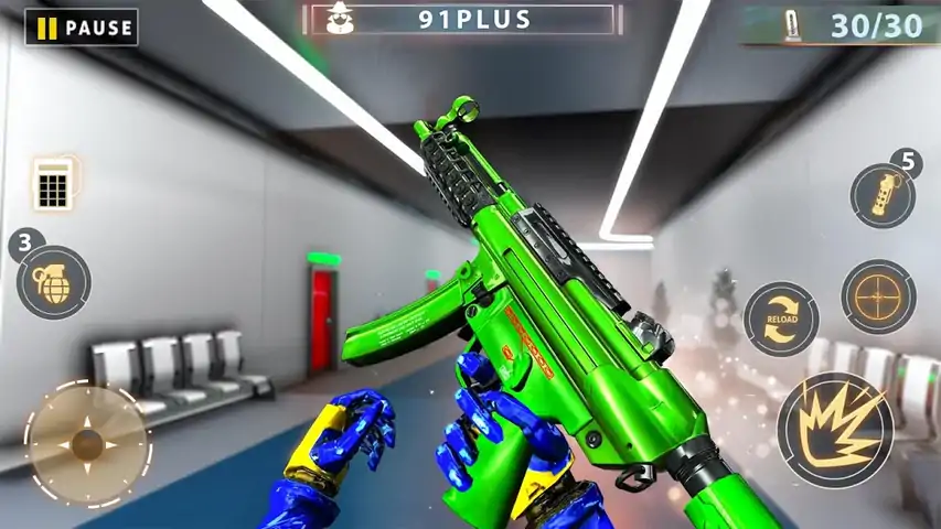 反恐机器人射击游戏：fps射击游戏
