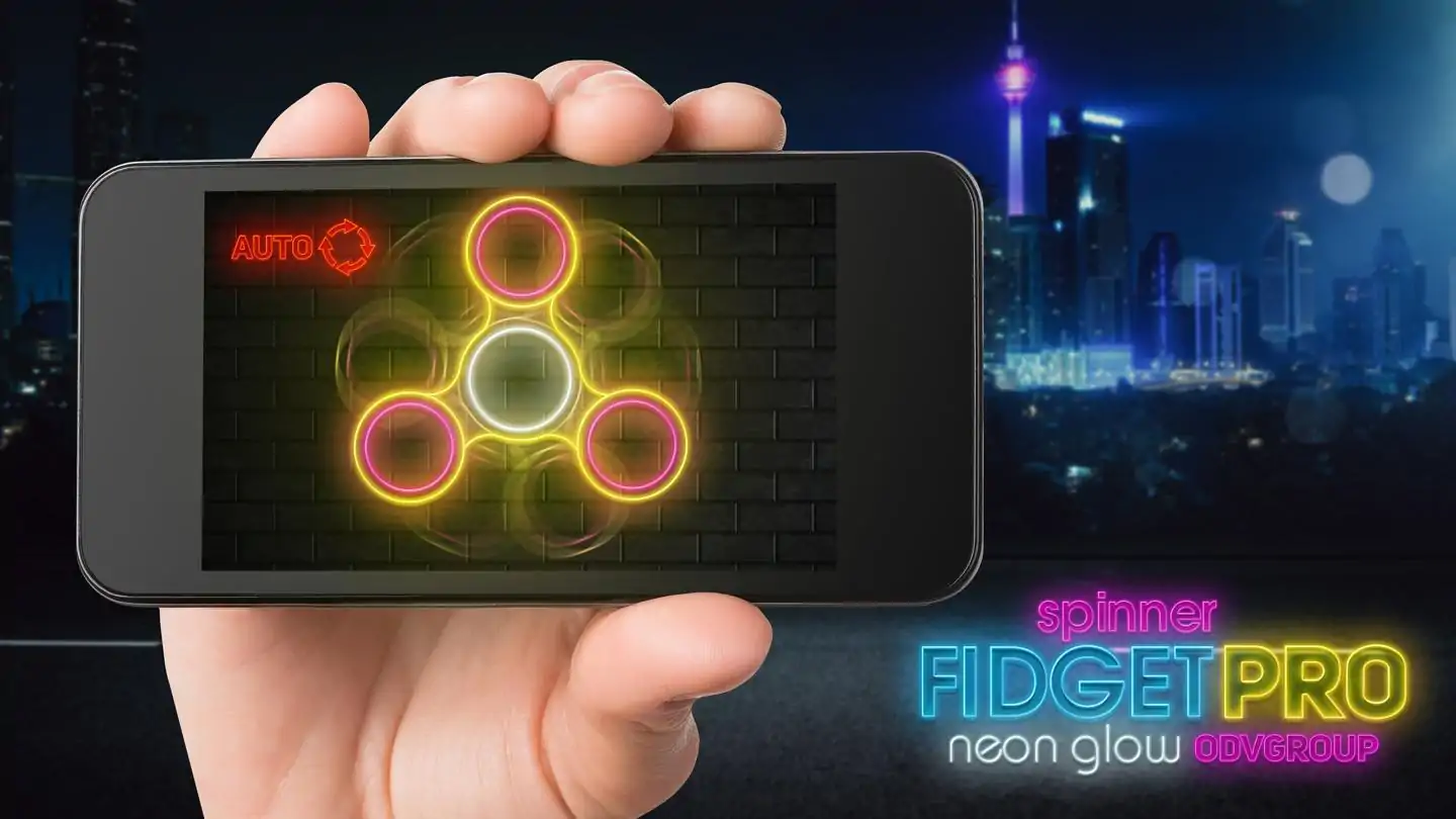 Fidget旋转霓虹灯