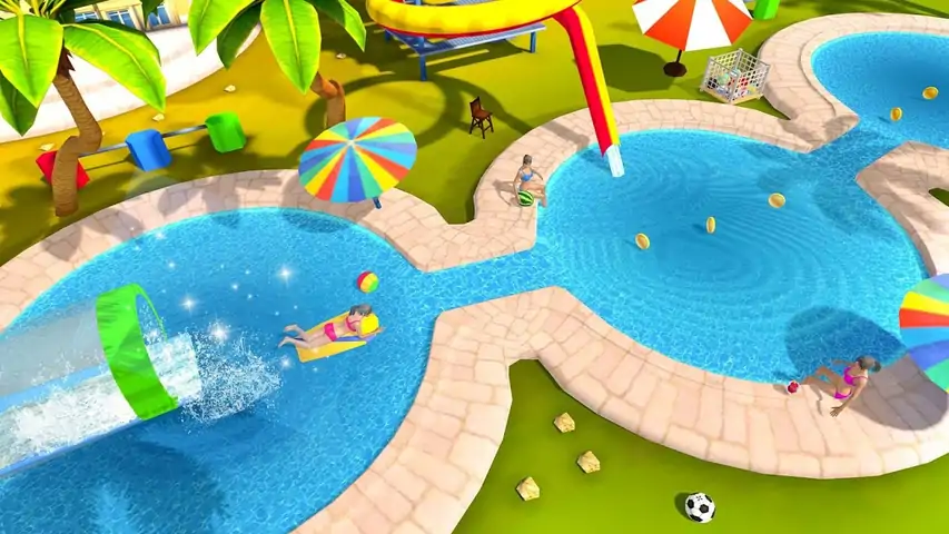 水上乐园极限滑行：游乐园3D