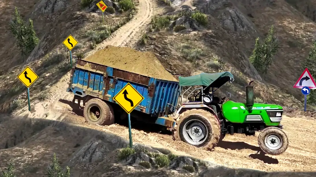 重型拖拉机手推车货运模拟器3d卡车