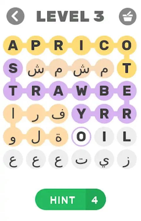 阿拉伯语英语填字游戏