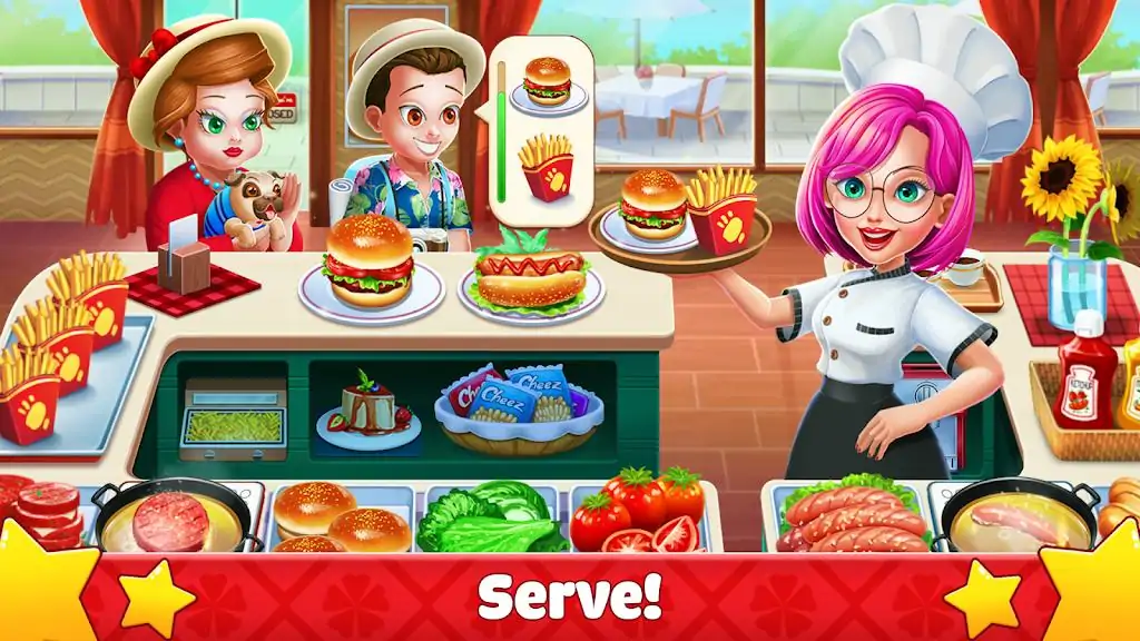 烹饪游戏:狂热餐厅狂热厨房游戏