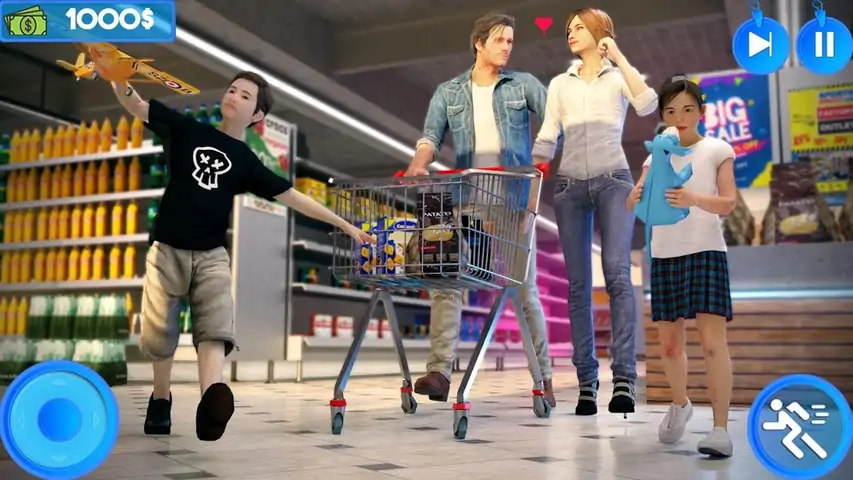 虚拟妈妈购物中心-超级市场游戏