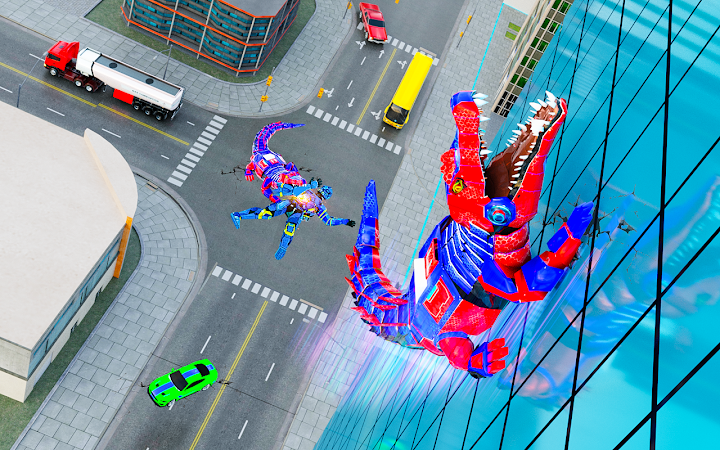鳄鱼机器人汽车改造巨型机器人游戏 