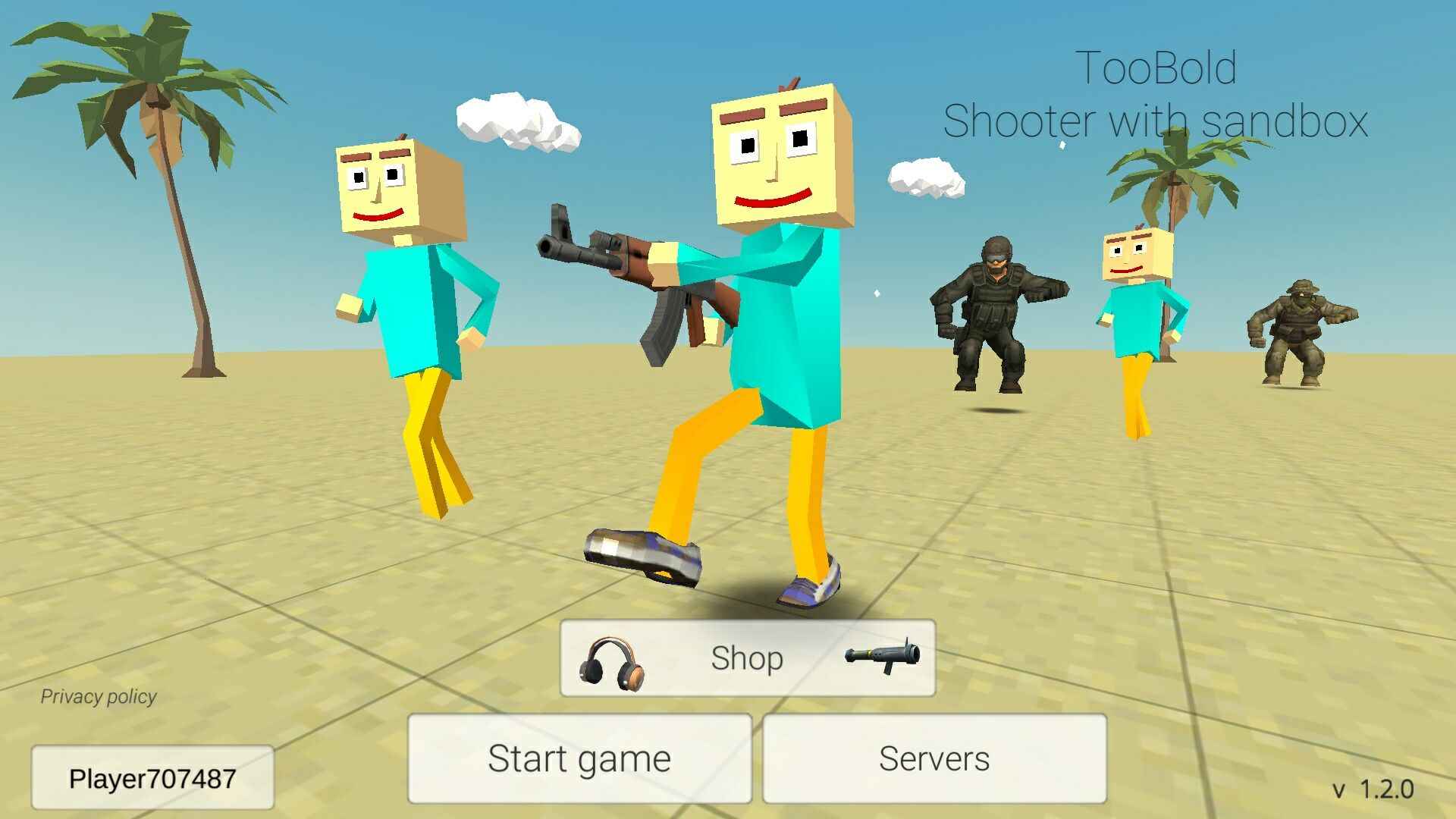 Multiplayer Shooter Toobold(沙盒射击)