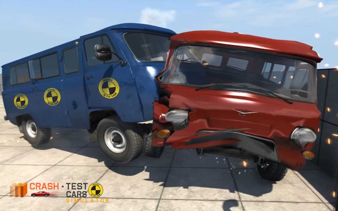 Car Crash Test UAZ BUHANKA(汽车碰撞试验)