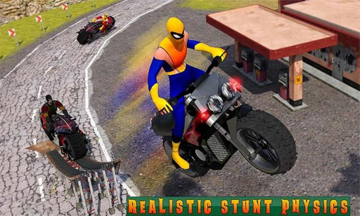 超级摩托车英雄：极限特技自行车赛车3D