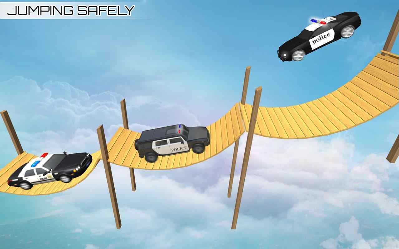 警察吉普车特技