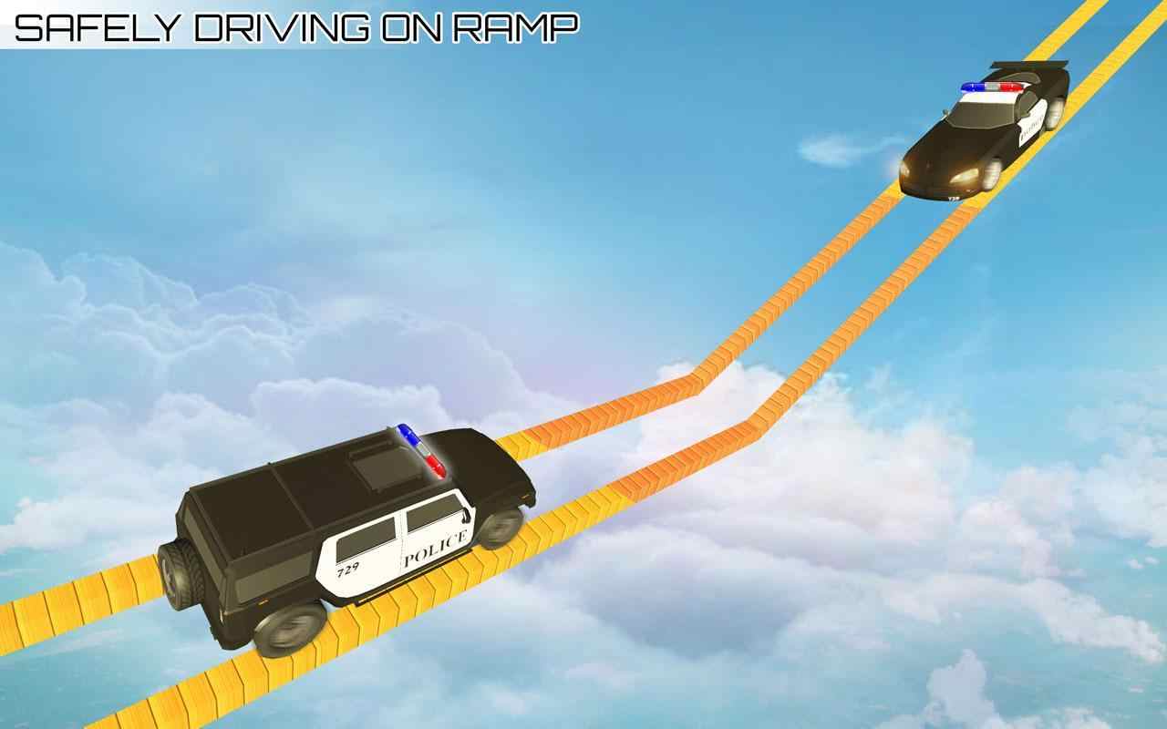 警察吉普车特技