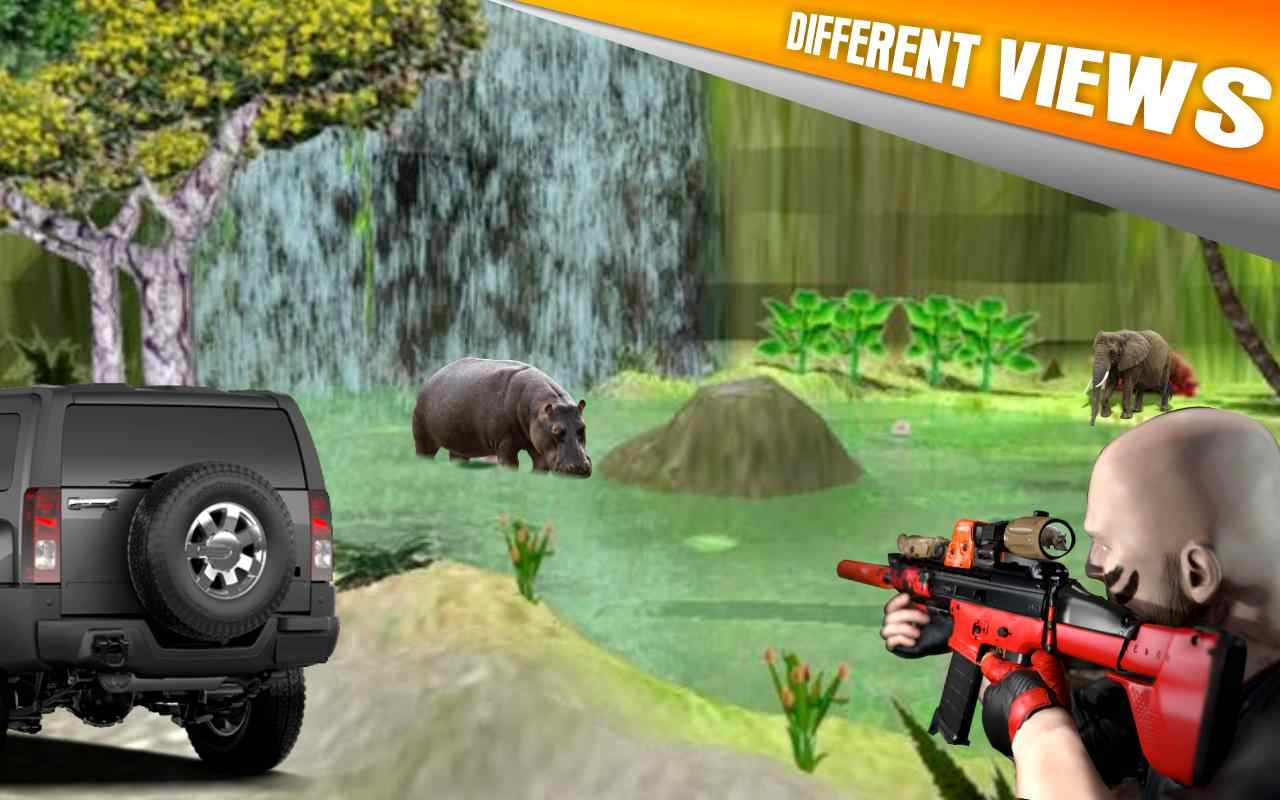 动物狩猎：吉普驾驶模拟器