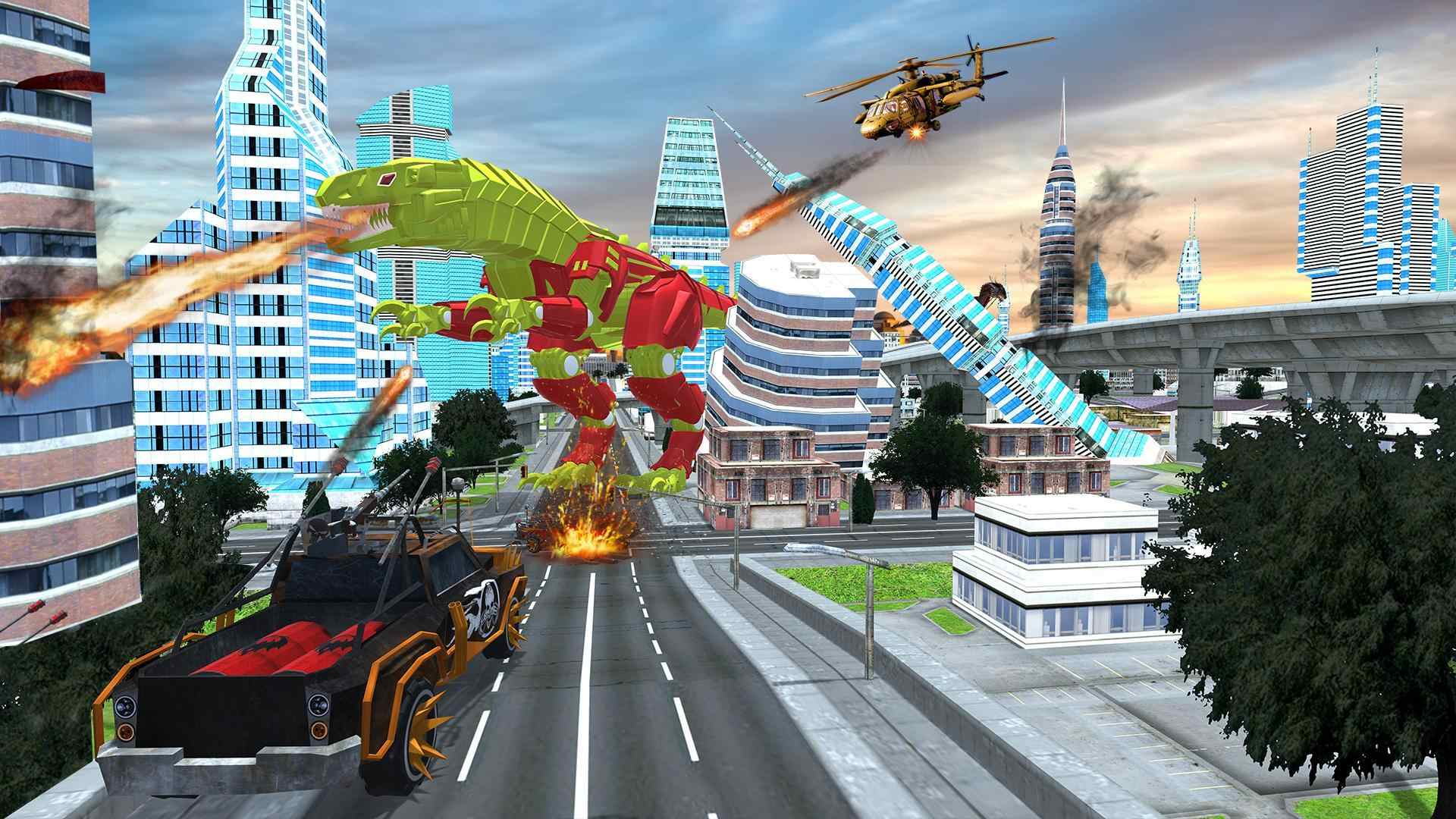 恐龙猎人：城市破坏模拟器