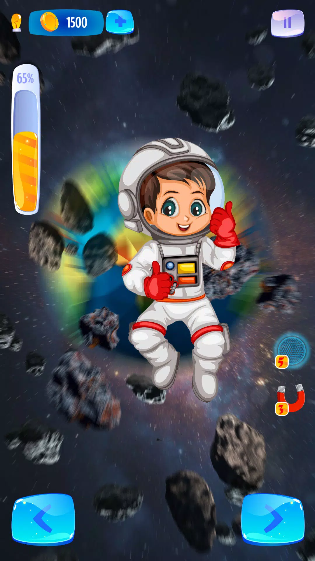 宇航员火箭太空逃生