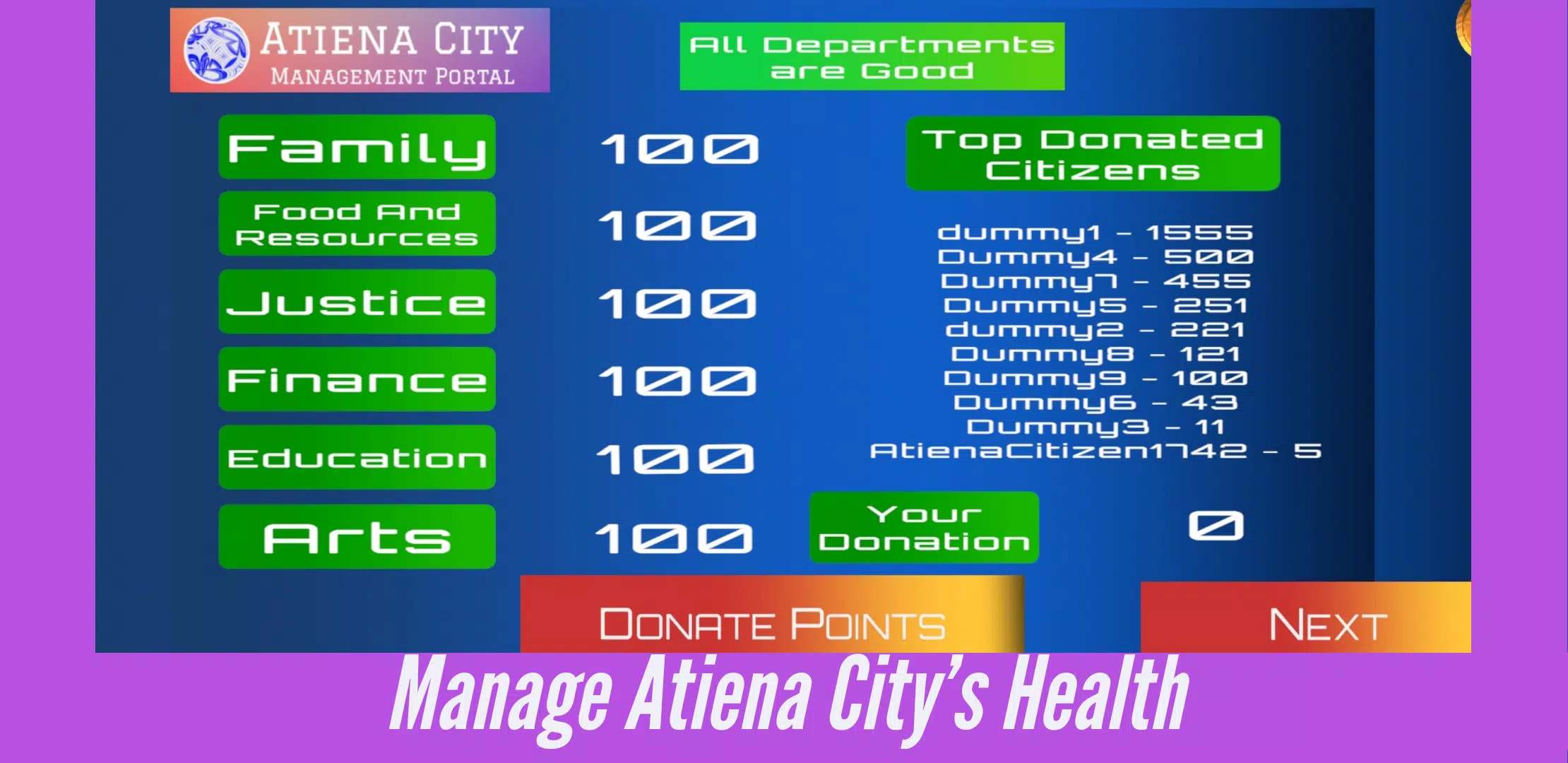 Planet Atiena Tournaments