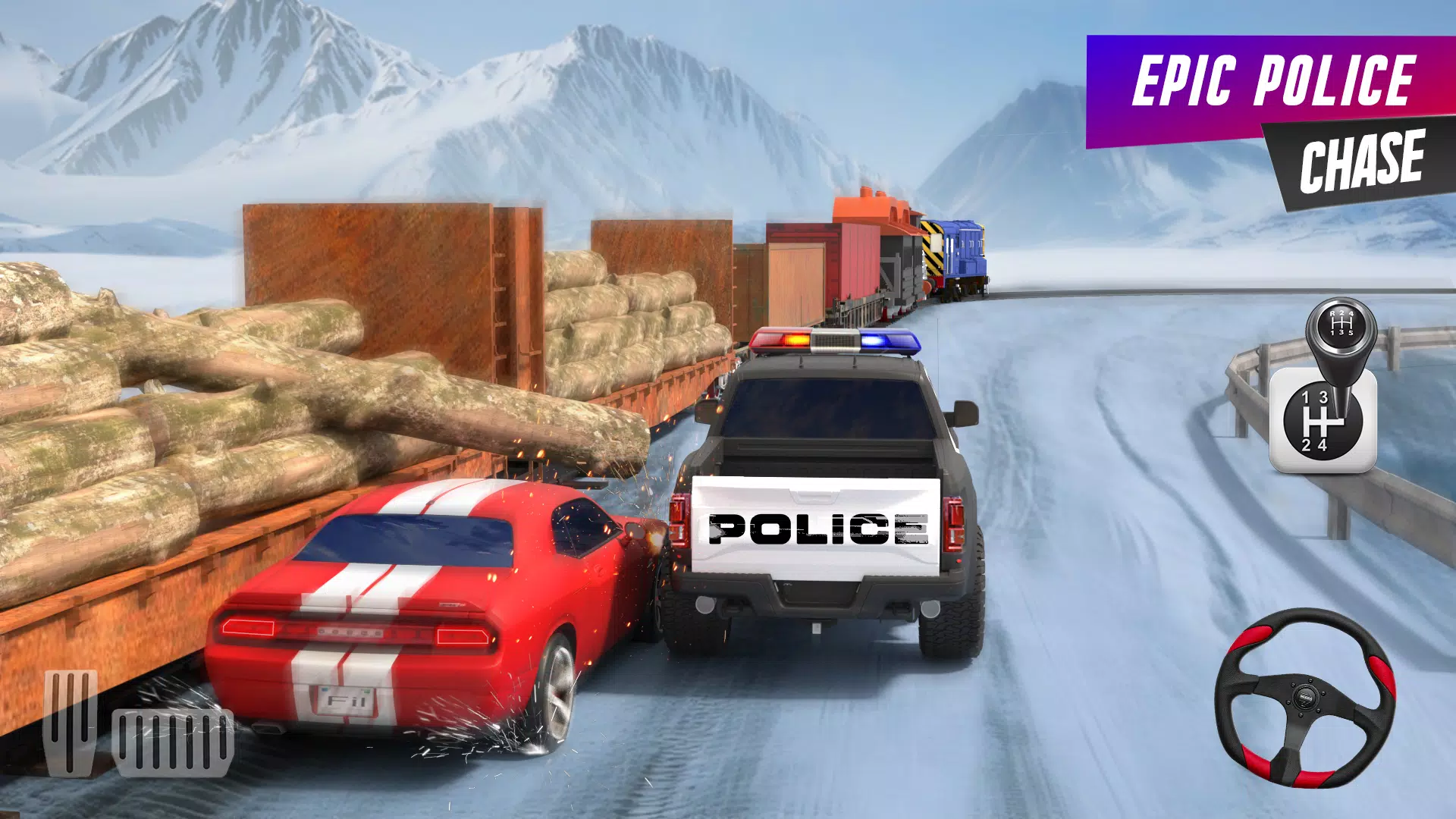 警察追逐vs小偷: 警车追逐游戏