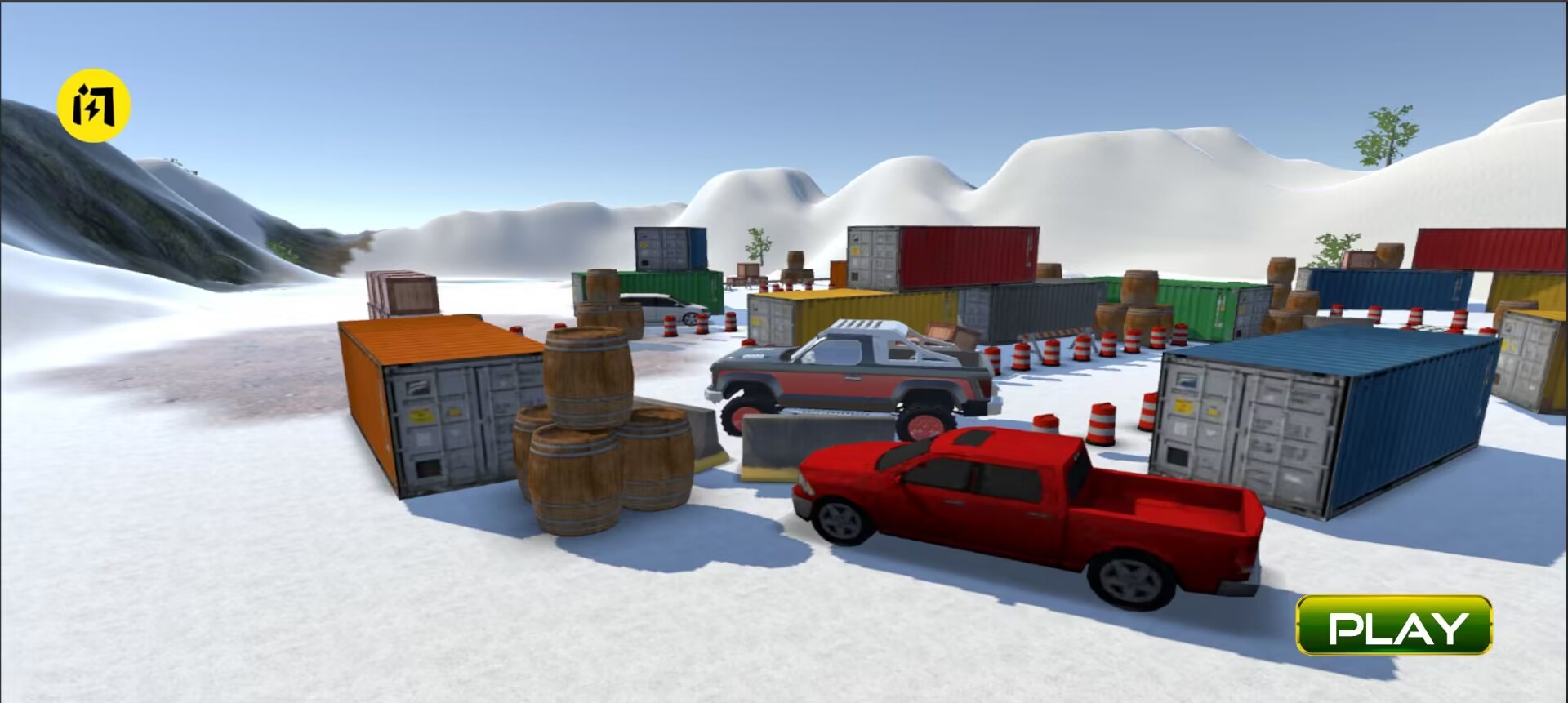 雪地停车