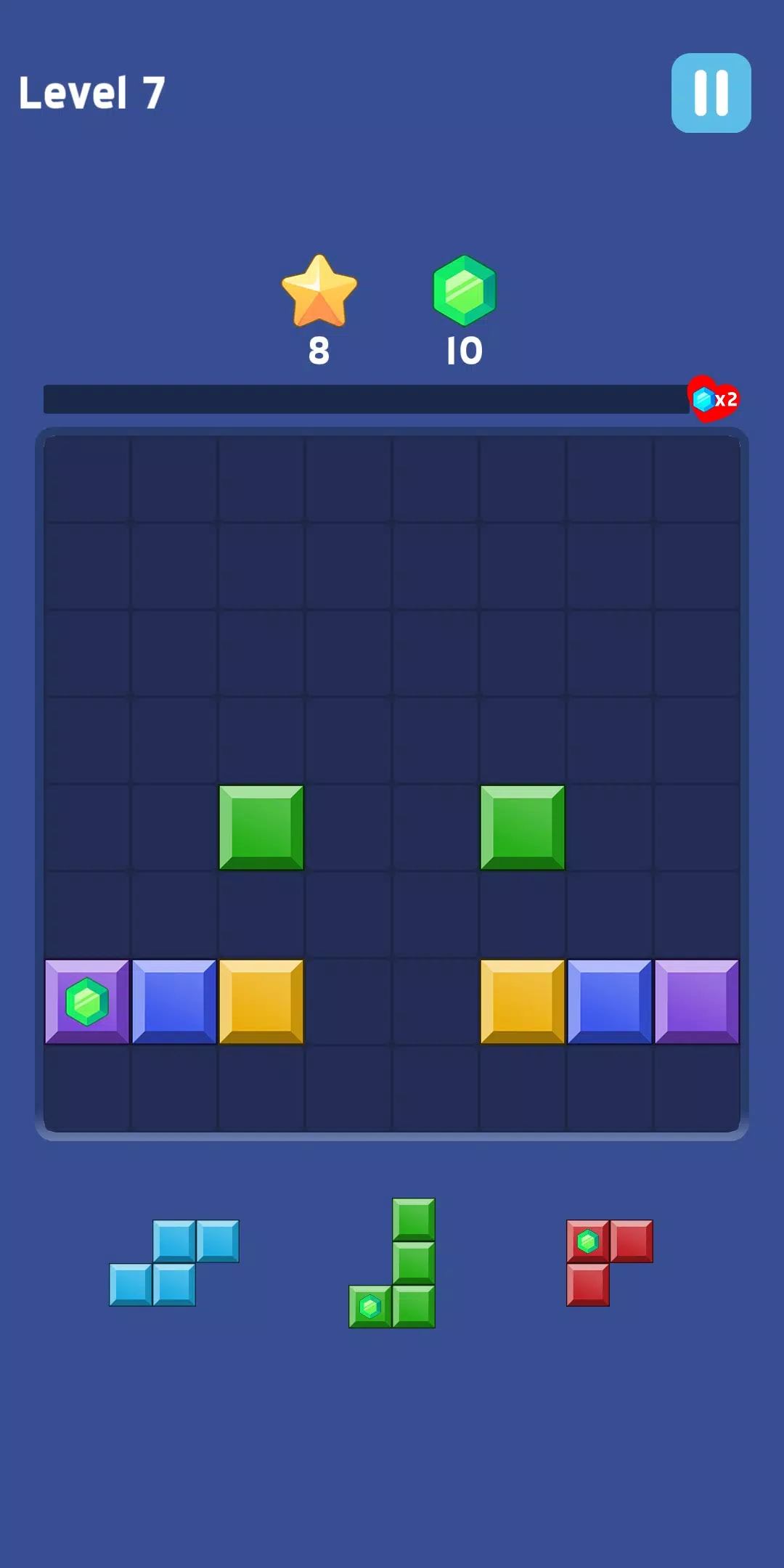 方块宝石拼图