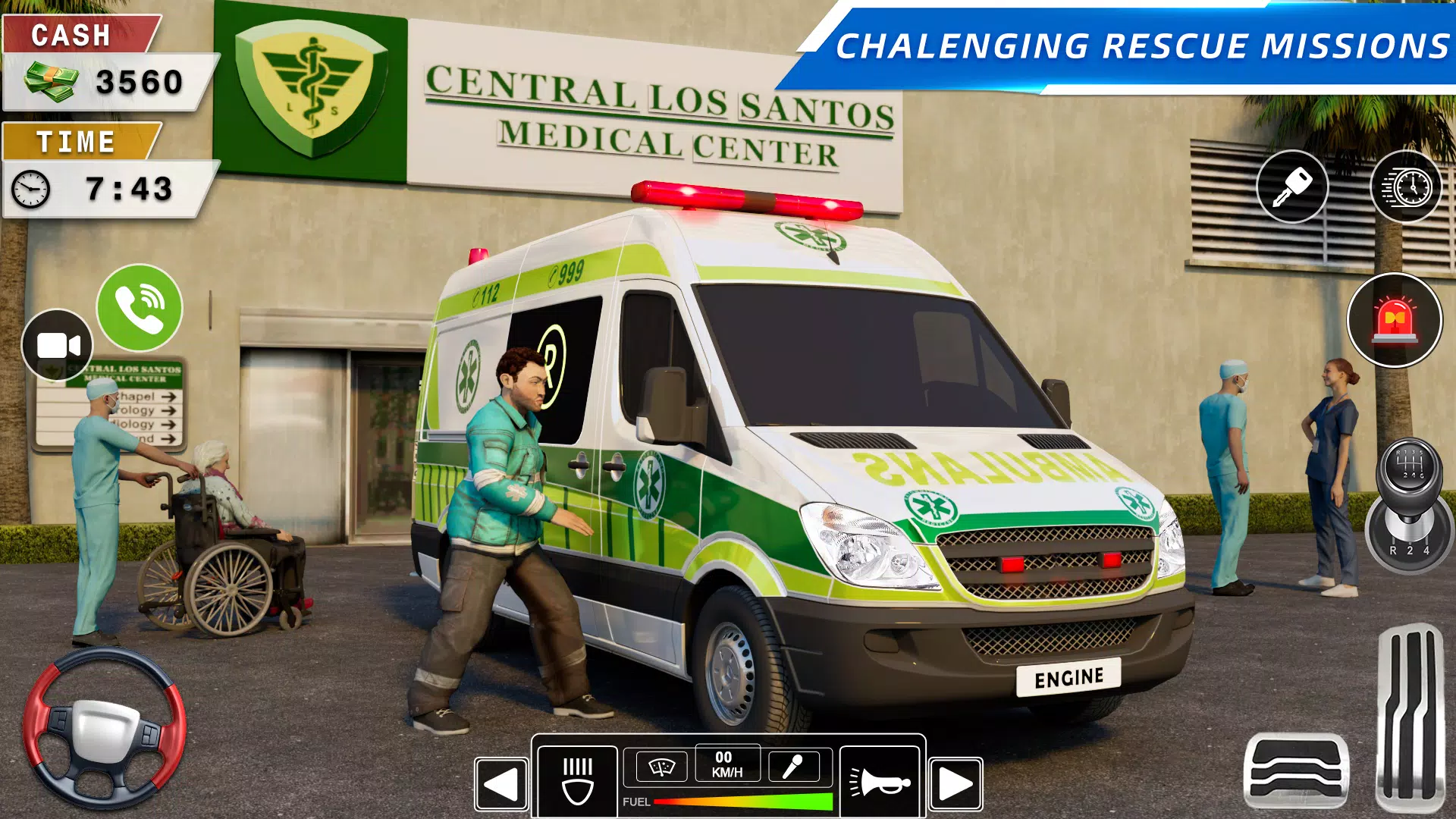 救 救护车 美国人 3D