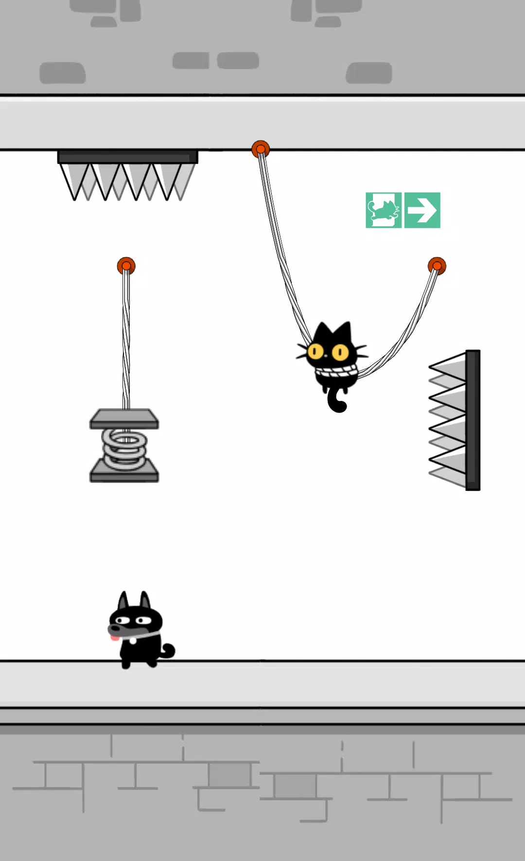 猫营救：绳索切割难题