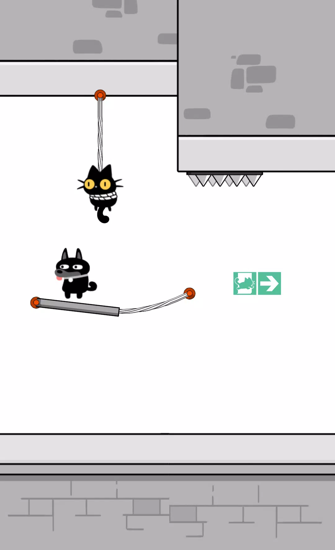 猫营救：绳索切割难题