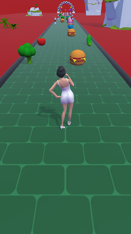 边吃边跑