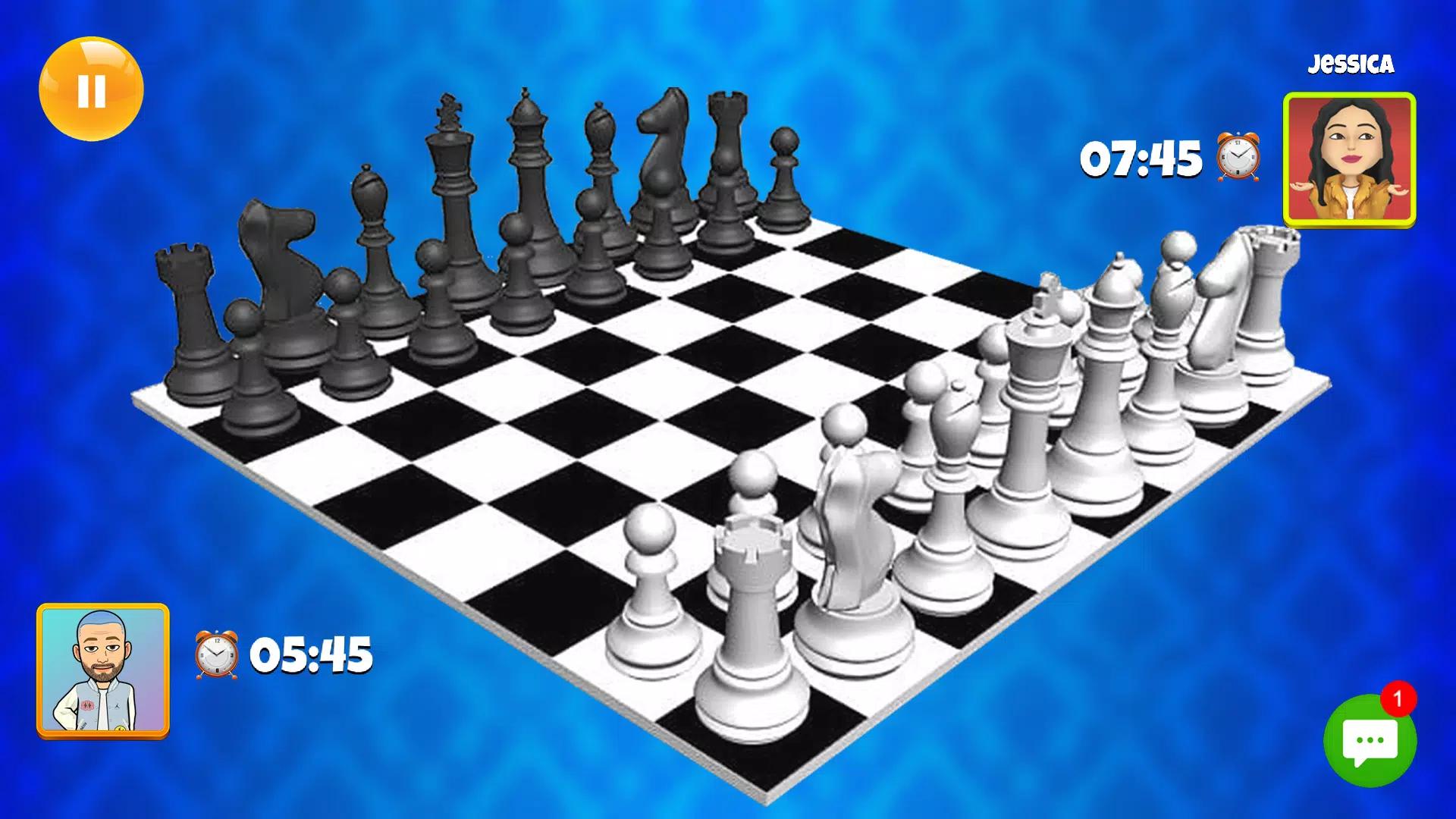 离线 3D 国际象棋：玩和学习
