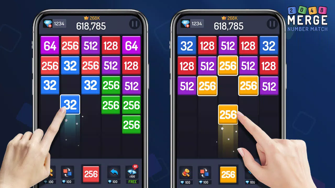 2048数字合并 - Number Match