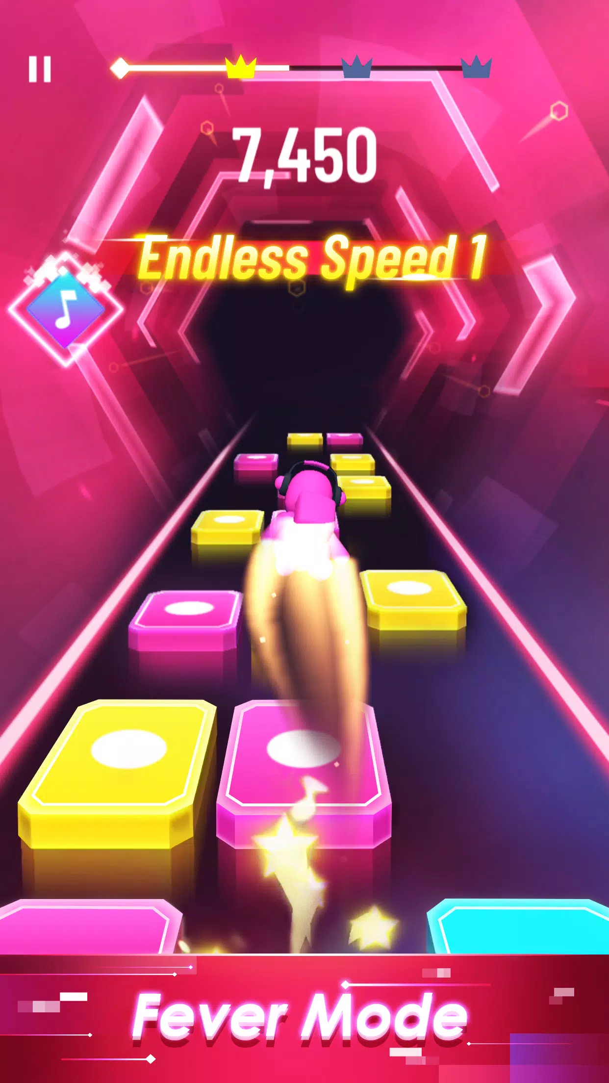 魔术瓷砖跳跃：EDM冲刺球
