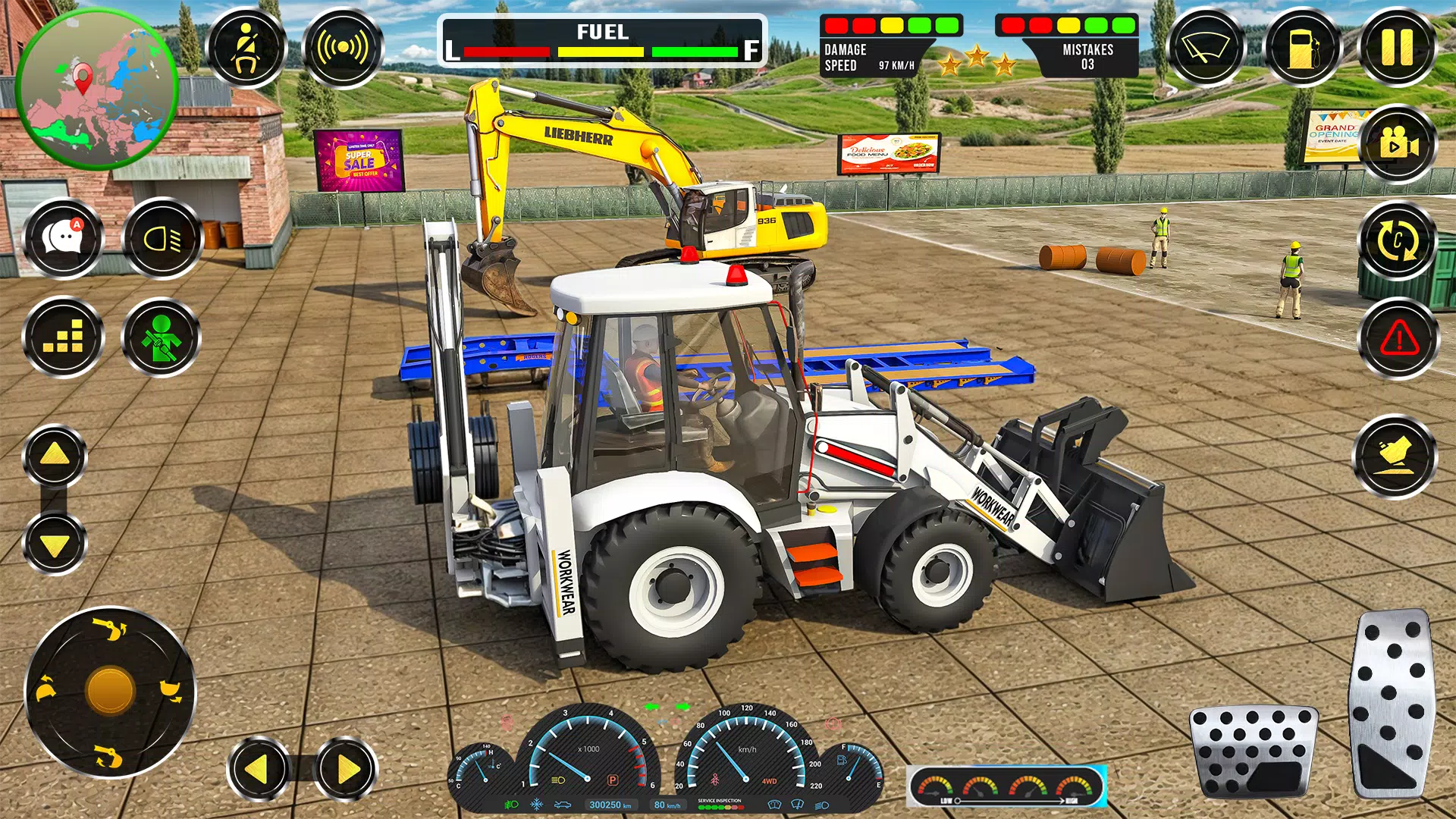 重型道路建设游戏 - 拖拉机和 jcb 游戏