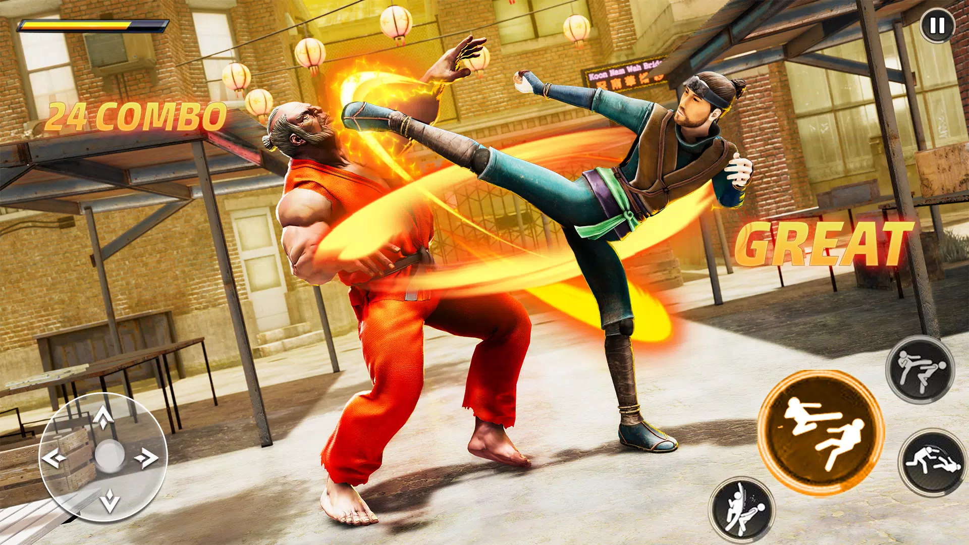 Kung Fu: 忍者 游戏 多人 街头打 武士 手遊 武侠