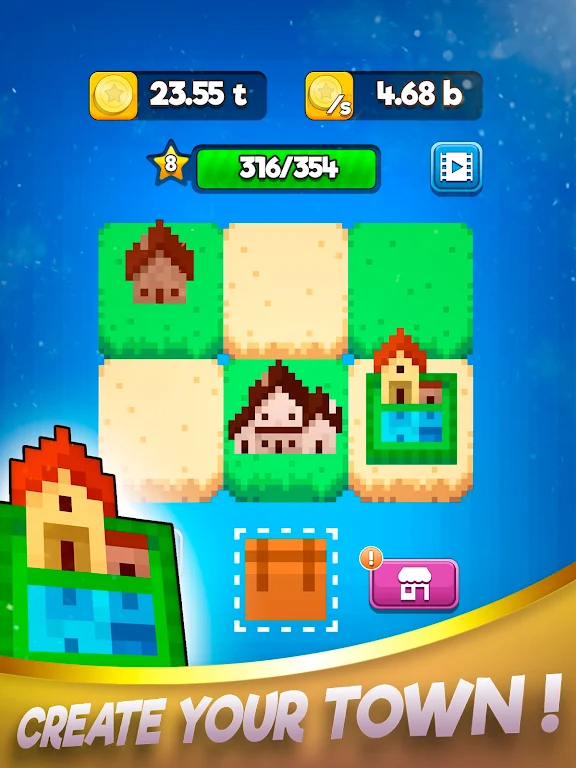 合并房屋:像素城市 合并房屋:像素城市