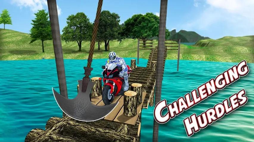 重型自行车过河冒险 重型自行车过河冒险