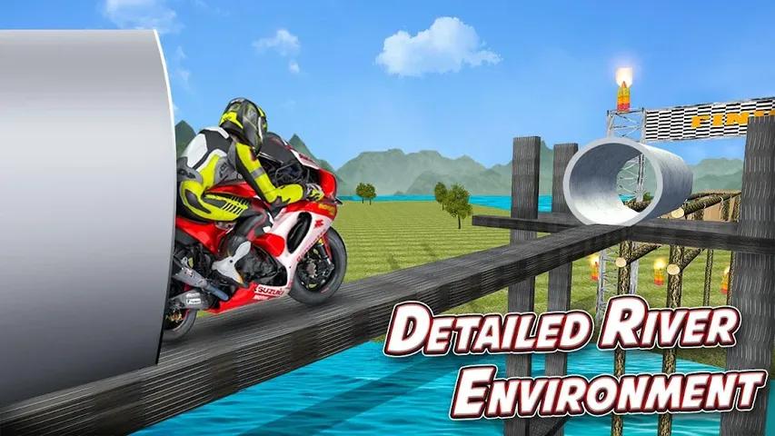 重型自行车过河冒险 重型自行车过河冒险